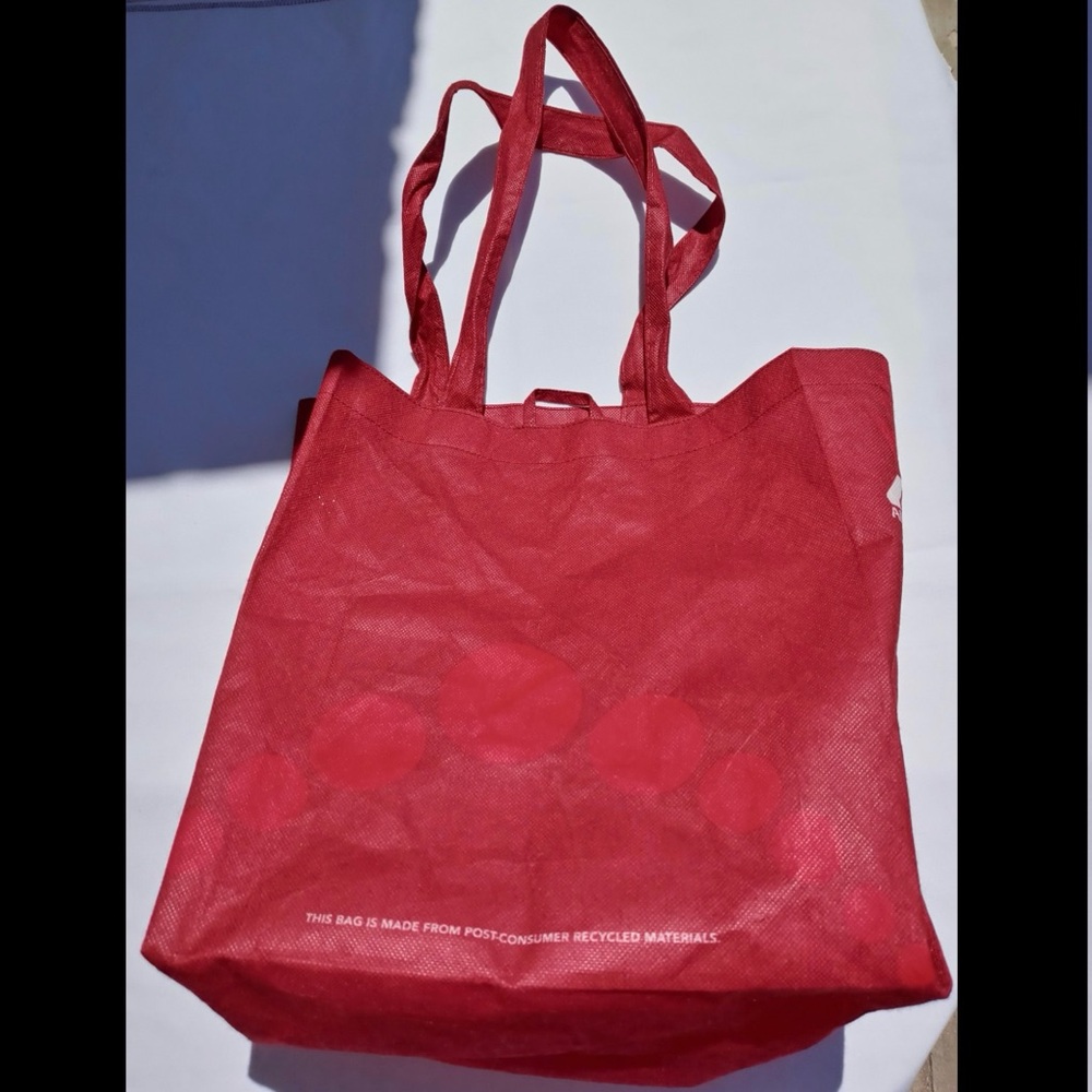 Red Bubble Circle Style Limit Edition Shopping Tote Bag
